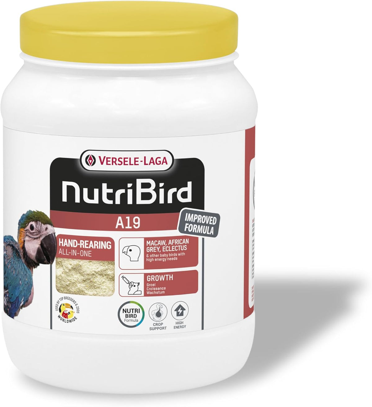 A19 - Hand-rearing food for macaws, African greys, eclectus parrots and other baby birds with a high energy requirement - 3kg