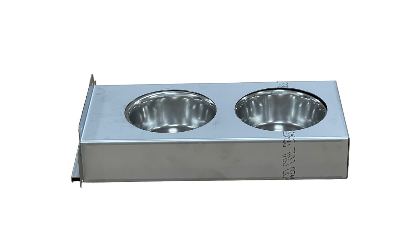 Inox feeder cassette 2 bowls