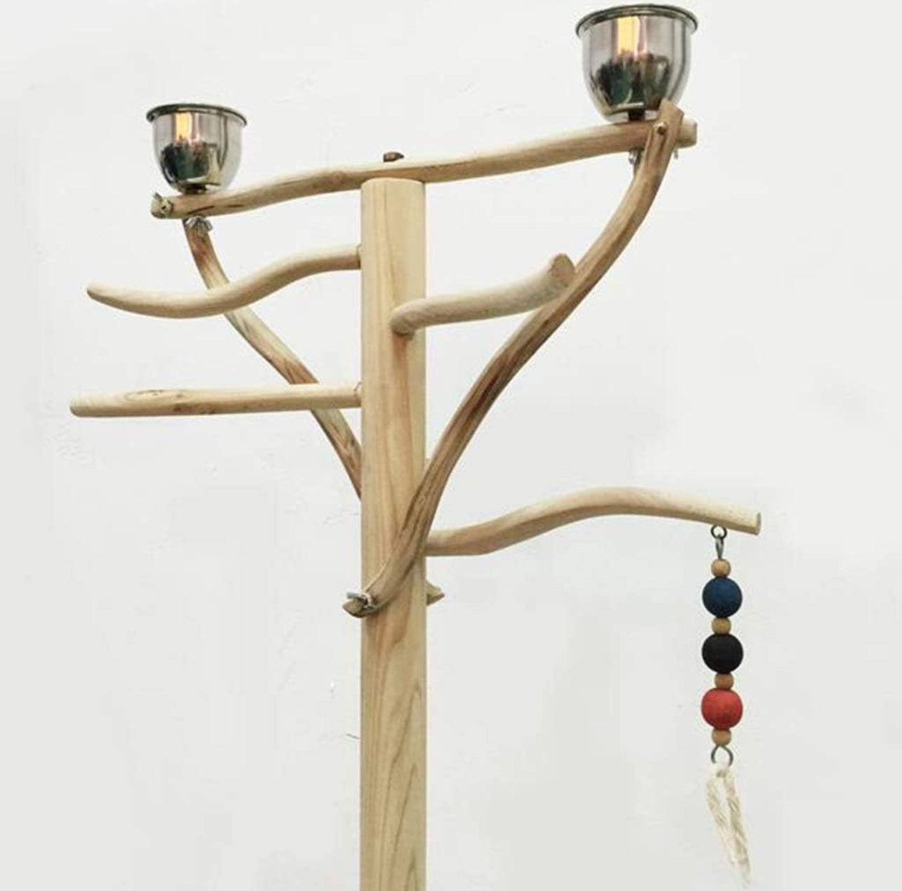 Wooden Bird Stand - Parrot Resting Perch Stand Comfort Play Perch For Indoor/Outdoor Bird Exercise Stand For Training And Watching Home Decor