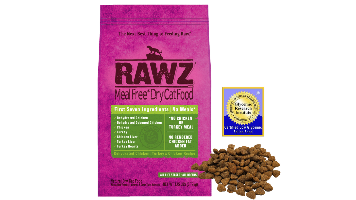 RAWZ DEHYDRATED CHICKEN, TURKEY & CHICKEN CAT FOOD RECIPE