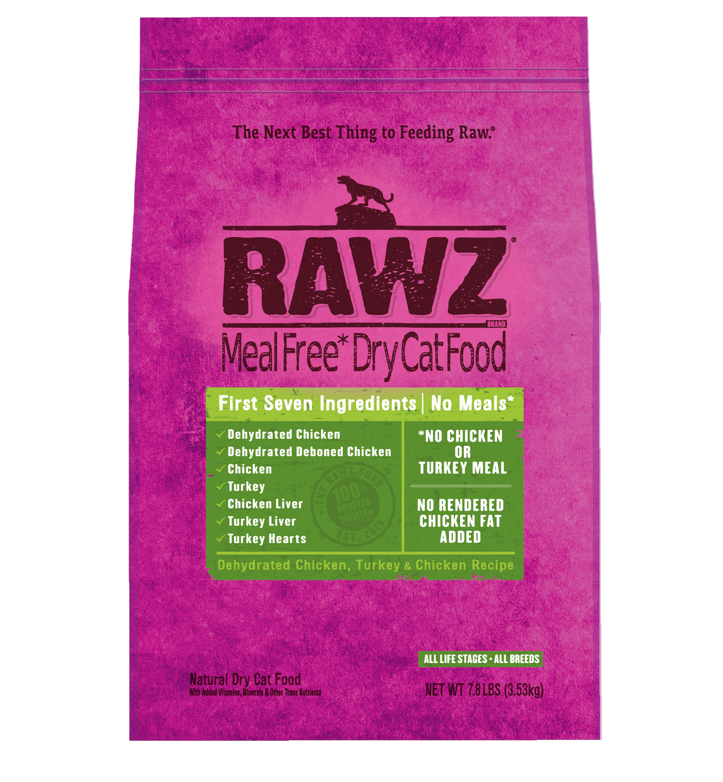 RAWZ DEHYDRATED CHICKEN, TURKEY & CHICKEN CAT FOOD RECIPE