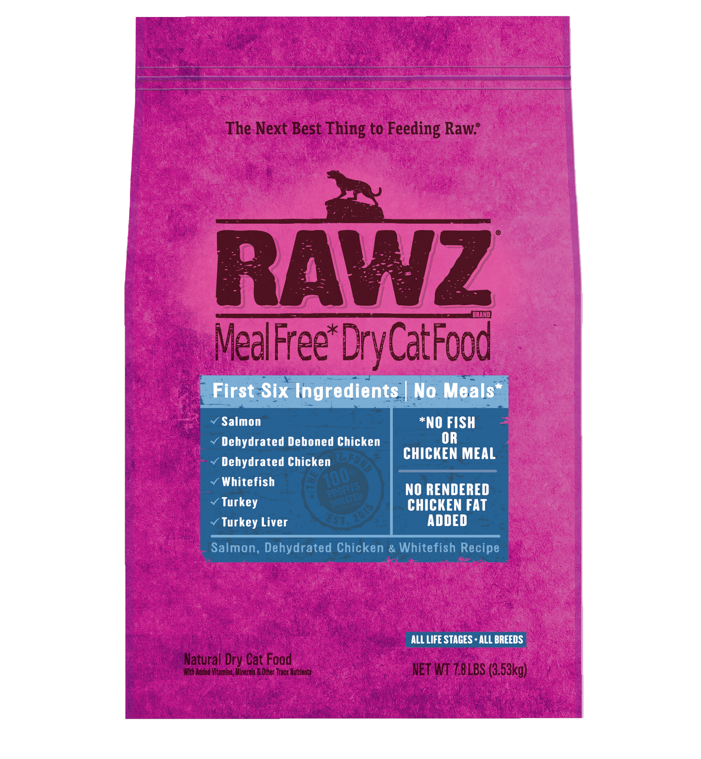RAWZ SALMON, DEHYDRATED CHICKEN & WHITEFISH CAT FOOD RECIPE