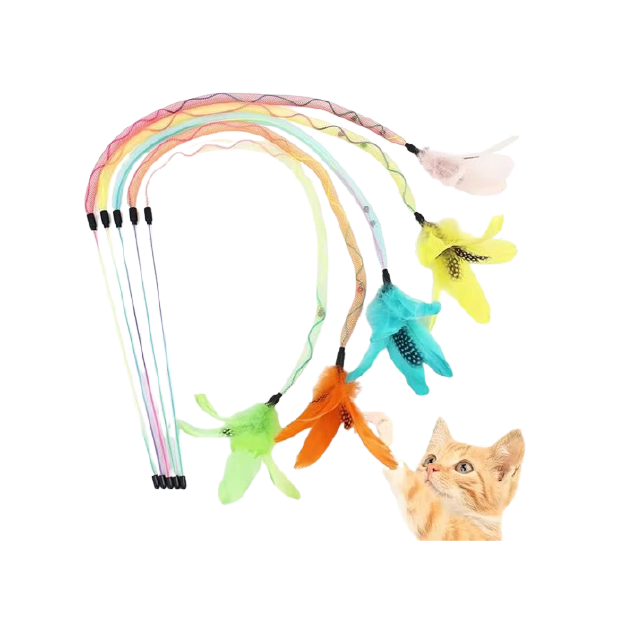 Extra-long Elastic Mesh Cat Teaser