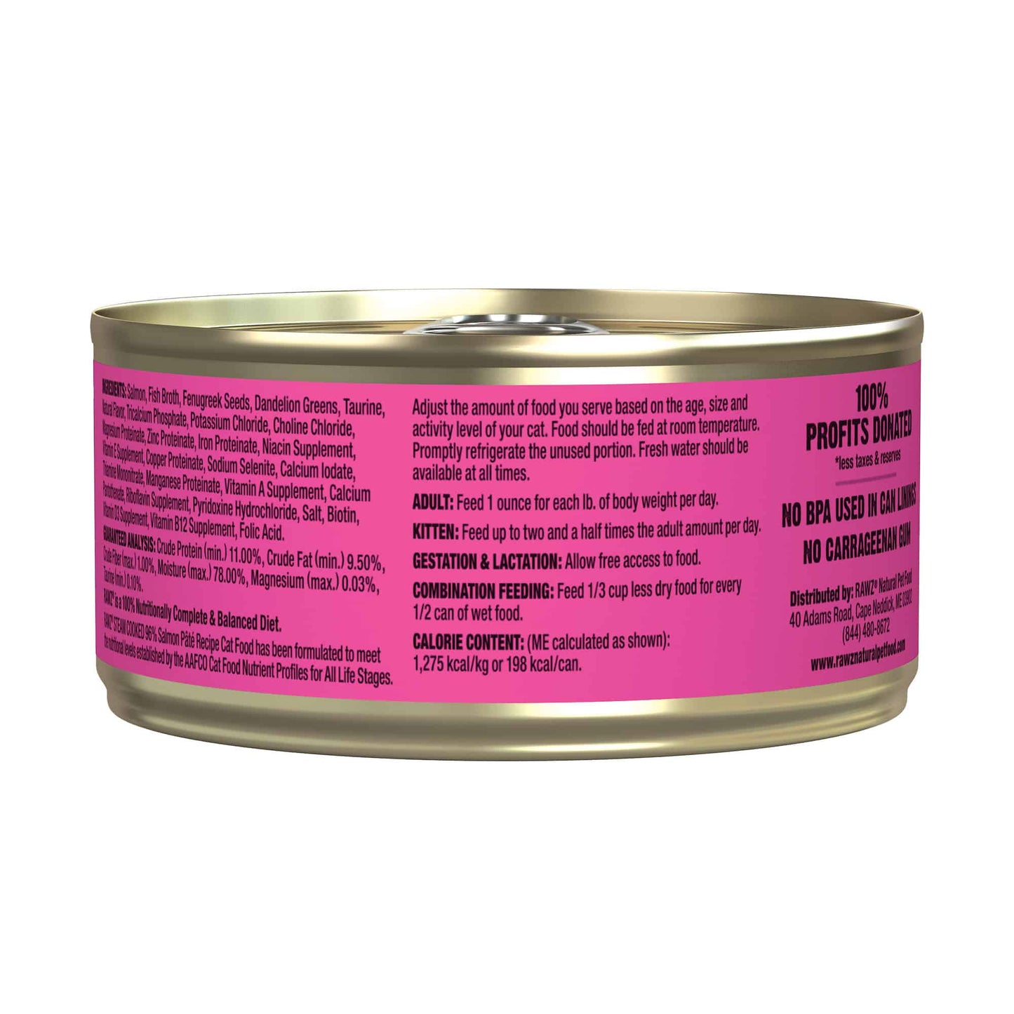 RAWZ 96% SALMON PATE CAT FOOD