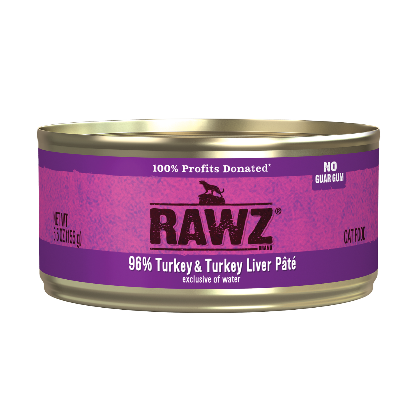 RAWZ 96% TURKEY & TURKEY LIVER PATE CAT FOOD