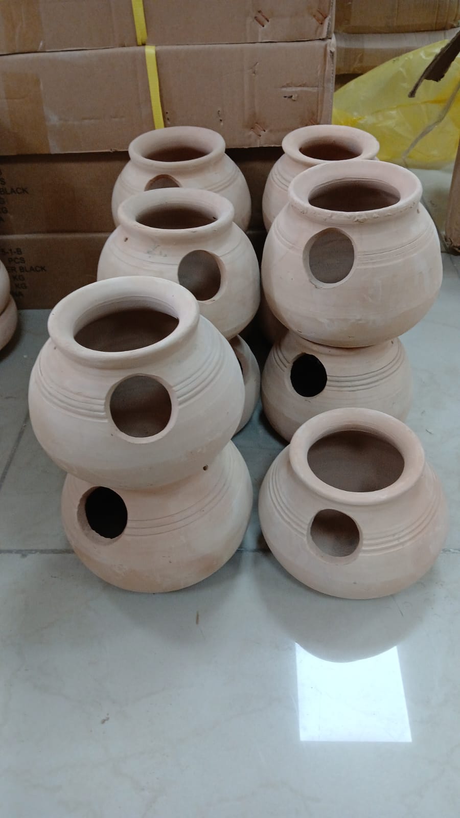 Pottery Bird Nesting Pot – Handmade Clay Bird House