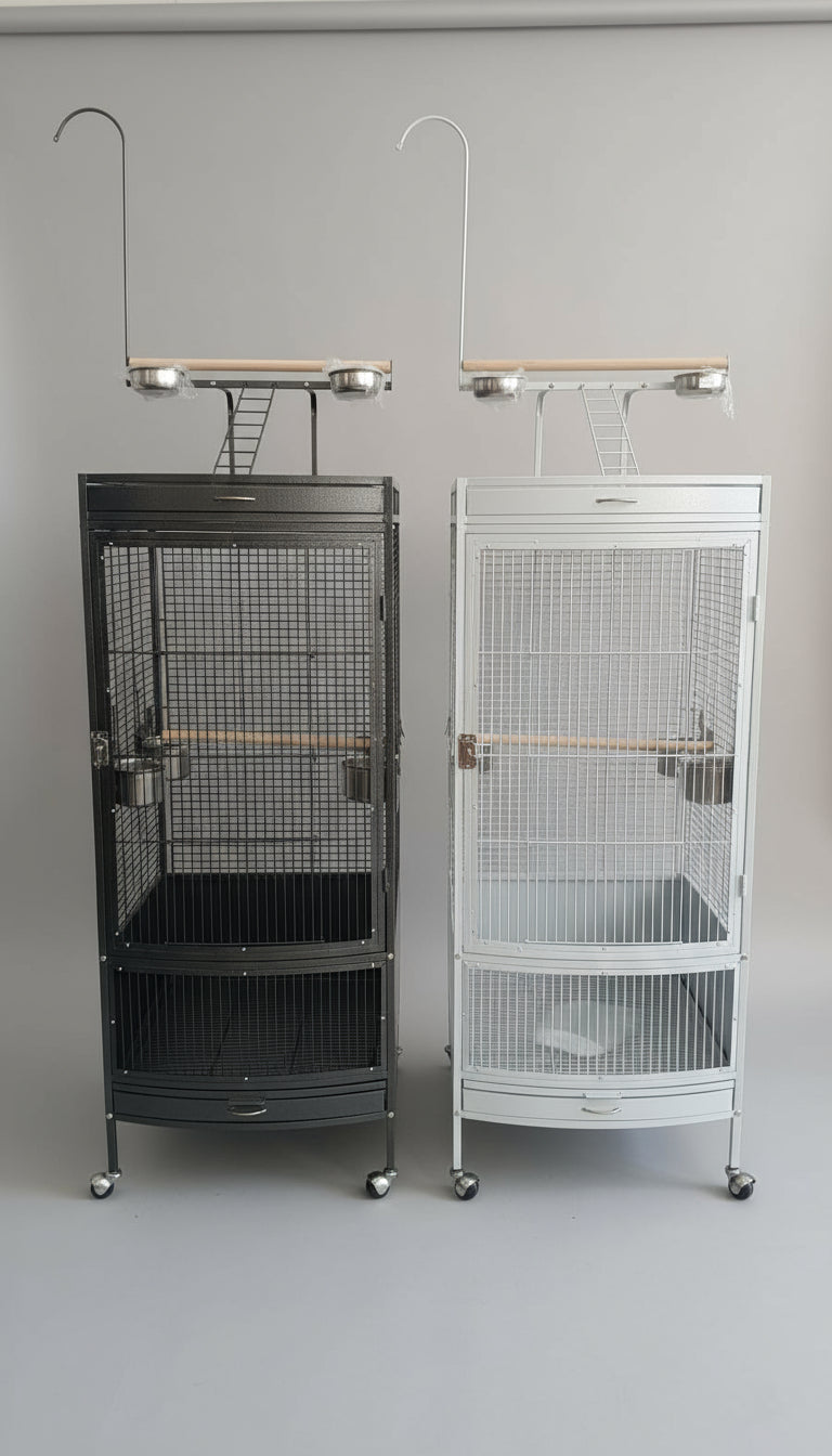 Large Bird cage with clear Acrylic front 60x63x178 (CM)