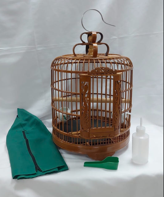 Classic wooden bird cage