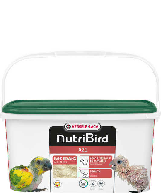 A21 - Hand rearing food for amazons, cockatoos, large parakeets and other baby birds with a high protein requirement - 3kg