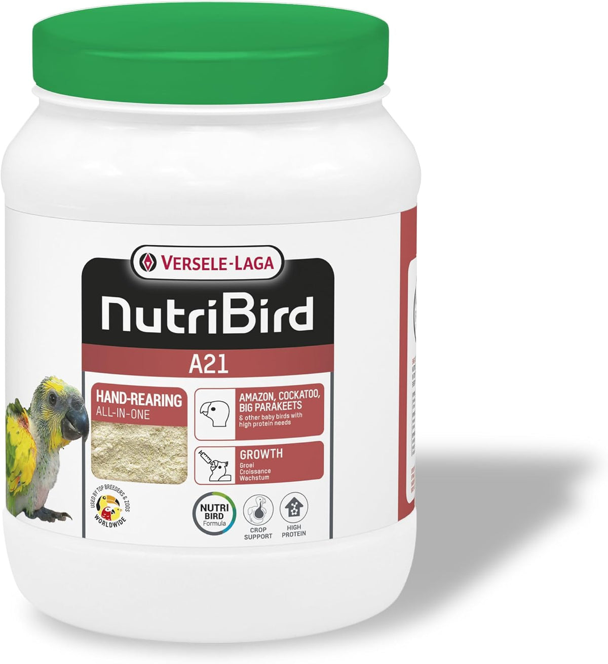 A21 - Hand rearing food for amazons, cockatoos, large parakeets and other baby birds with a high protein requirement - 3kg