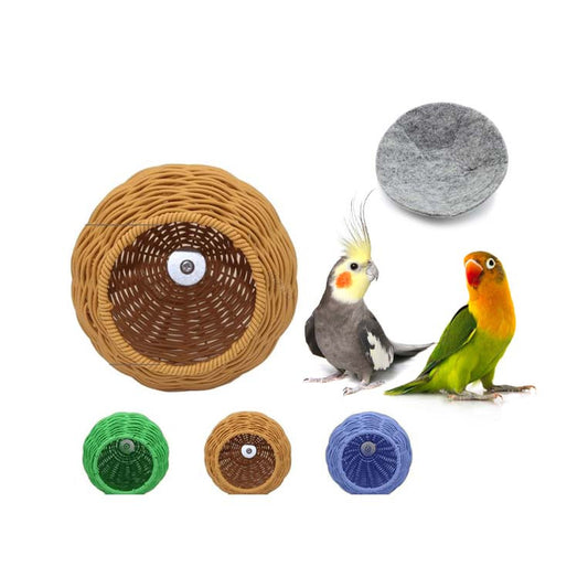 Woven Bird Nest With Nesting Pad 15 X 15 CM