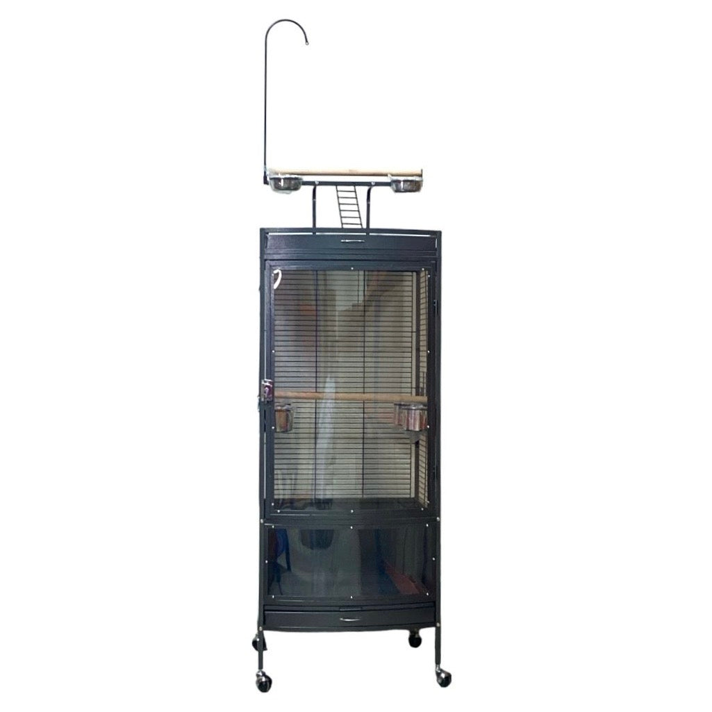 Large Bird cage with clear Acrylic front 60x63x178 (CM)