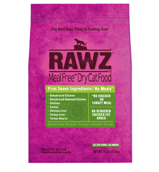 RAWZ DEHYDRATED CHICKEN, TURKEY & CHICKEN CAT FOOD RECIPE
