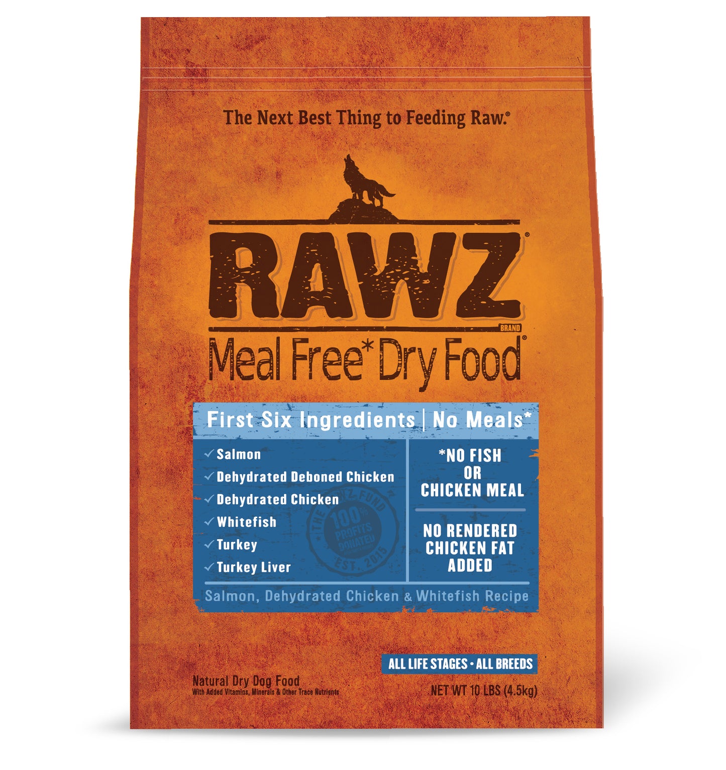 RAWZ MEAL-FREE SALMON, DEHYDRATED CHICKEN & WHITEFISH DOG FOOD RECIPE