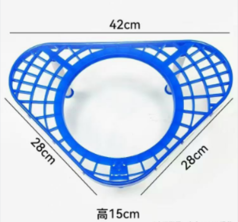 Blue Standing Cage Shelf