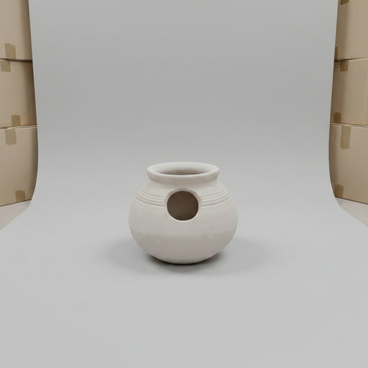 Pottery Bird Nesting Pot – Handmade Clay Bird House