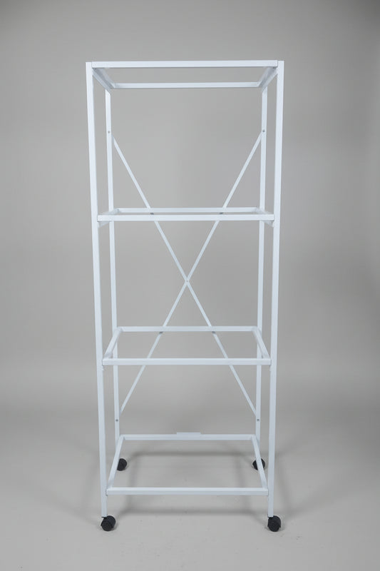 3-Tier Metal Bird Cage Stand with Wheels