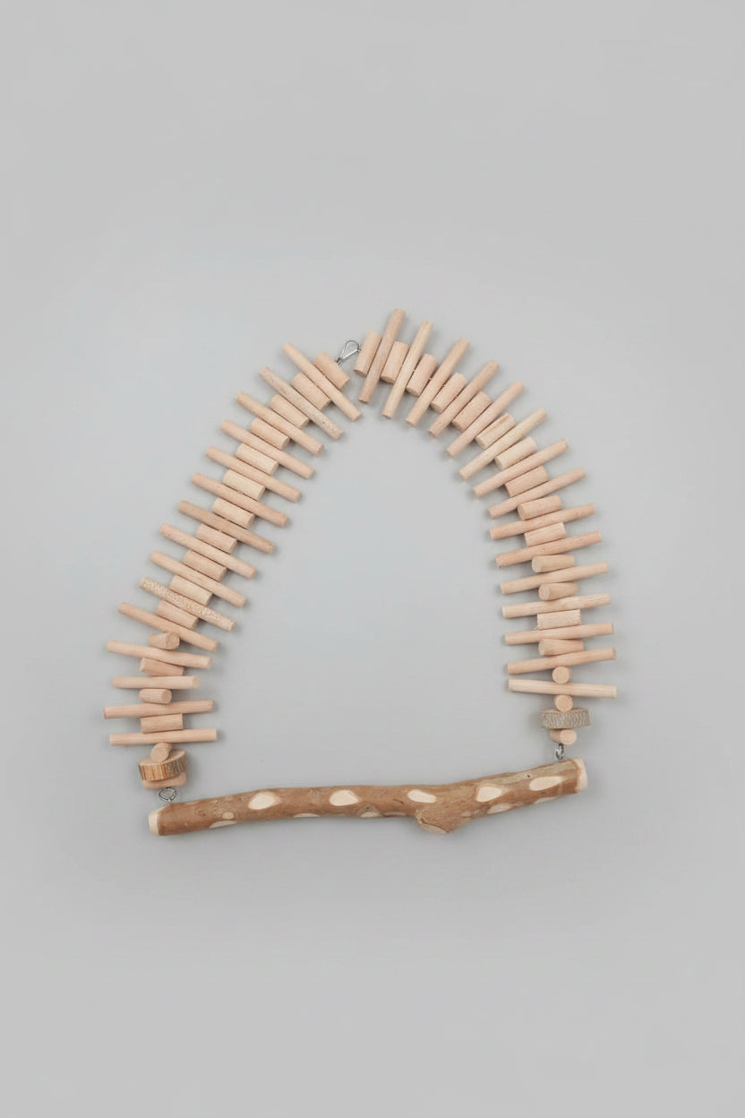 Natural Wood Bird Swing