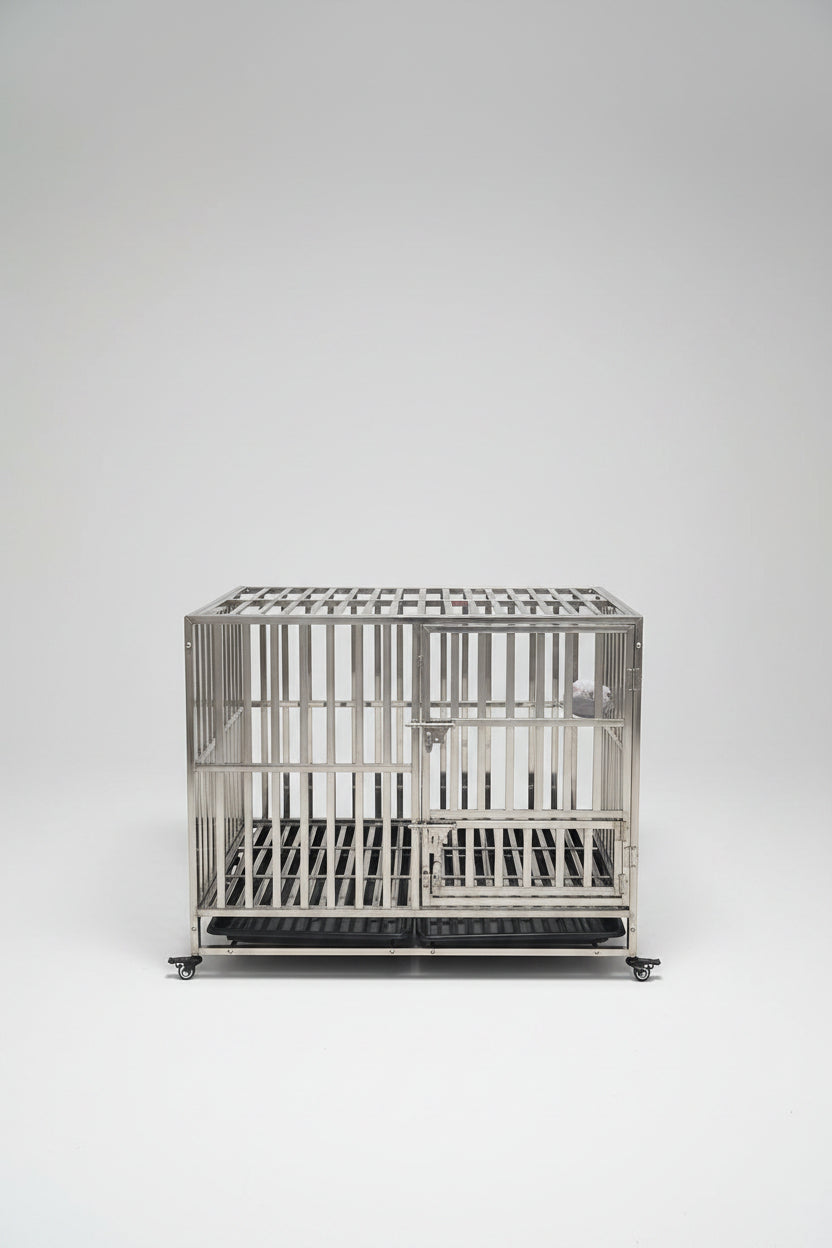 Stainless Steel Dog Cage (92x72x110)