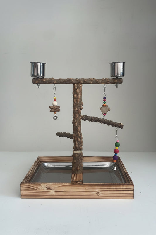 Wooden Bird Stand (48x38x55)