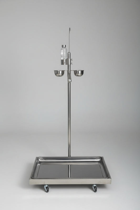 Bird's stand, with 420ML sipper bottle, stand dia 2.5 or 3.2, bowl 2pcs, stand pole 42cm
