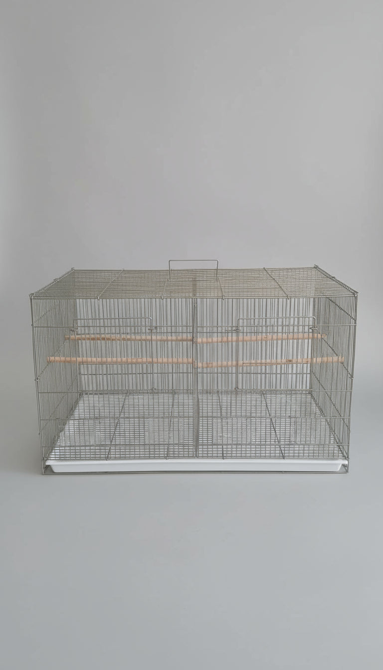 Tropical Bird Cage with Partition