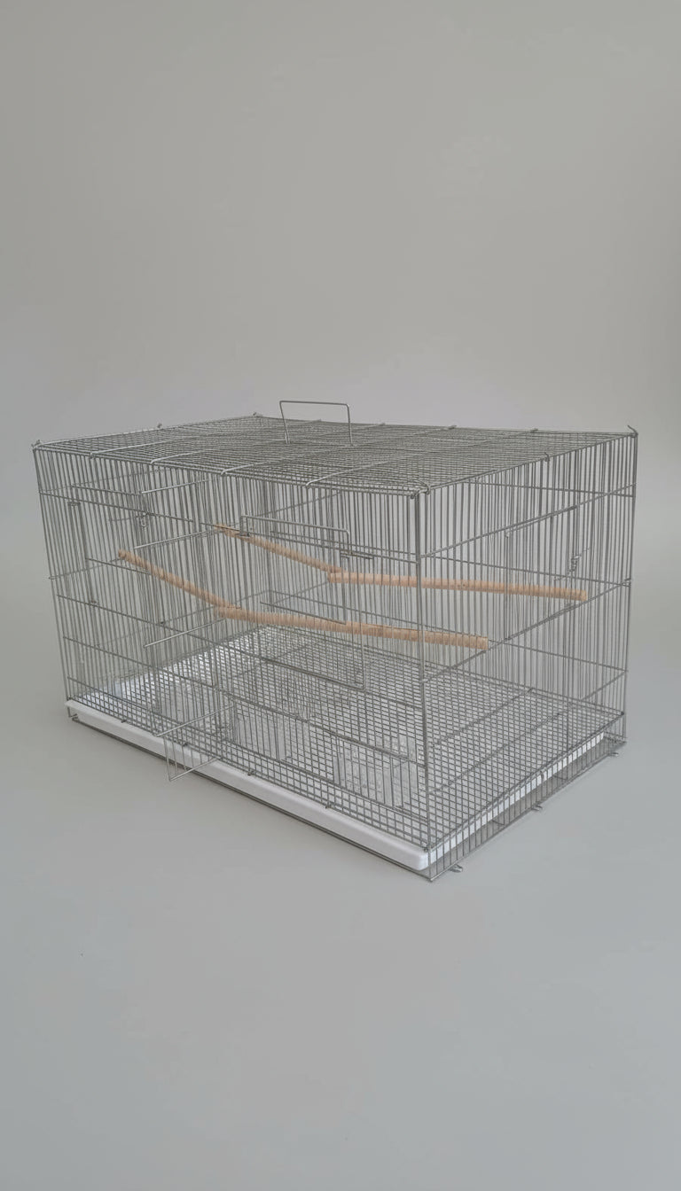 Tropical Bird Cage with Partition